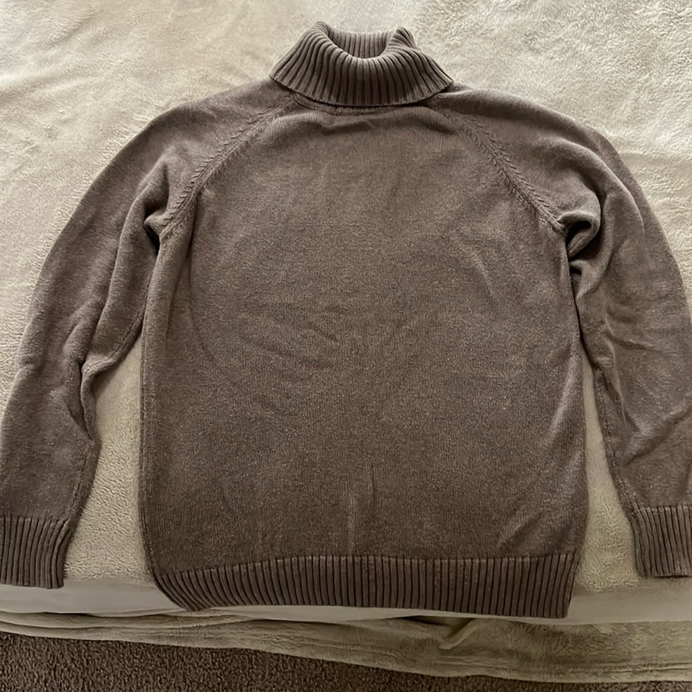 Dark tan turtle neck sweater!